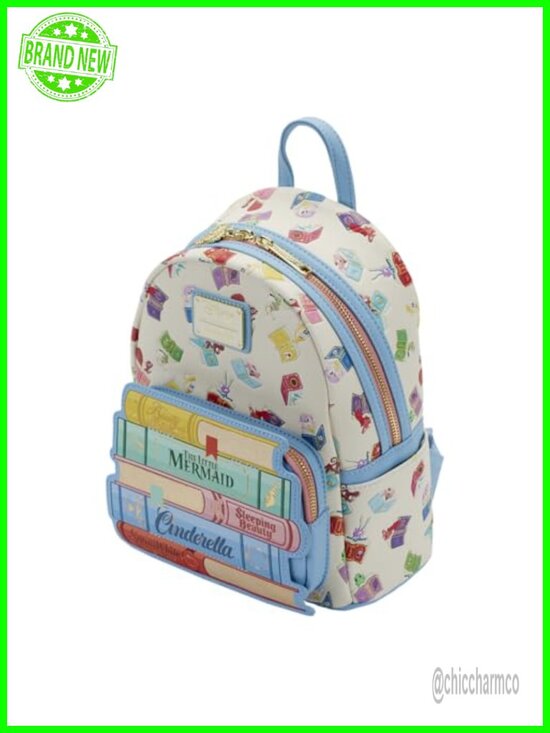 Disney Princess Books Classics Mini Backpack Faux Leather Loungefly main image 4